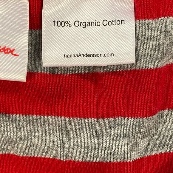 Hanna Andersson organic Swedish pajama pants for her SOLD OUT red and grey Med - Picture 3 of 6